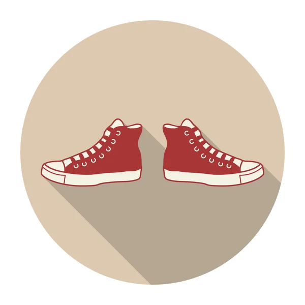 Ikony z sneaker — Wektor stockowy