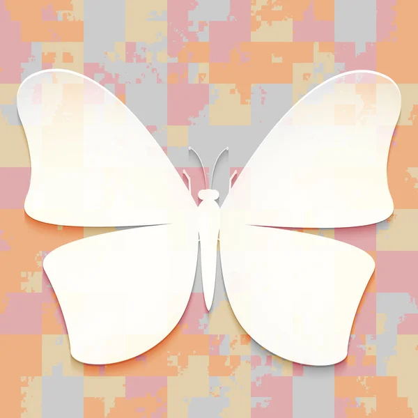 Vector paper butterfly — Stock Vector