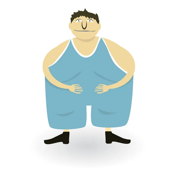 Fat man — Stock Vector