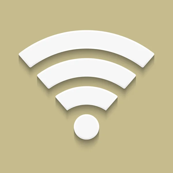 Icono de Wi-Fi con sombra — Vector de stock
