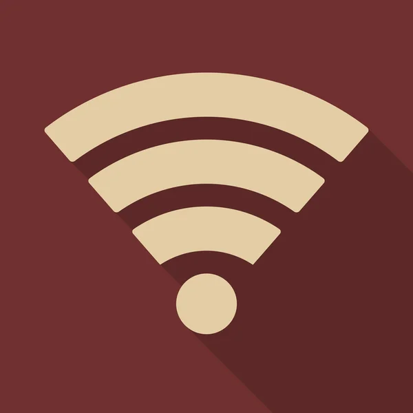 Icono de Wi-Fi con sombra — Vector de stock