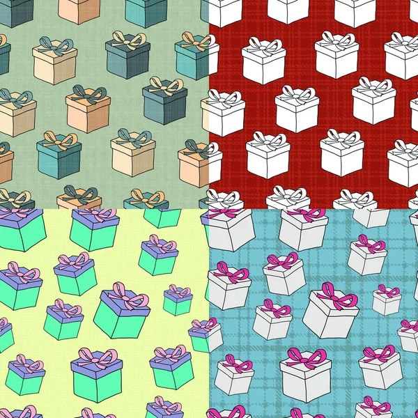 Backgrounds with gifts — Stock vektor