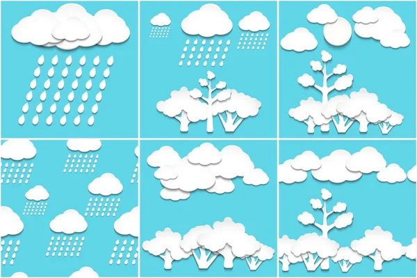 Fondos con la naturaleza — Archivo Imágenes Vectoriales