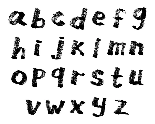 Vector grungy letras negras — Archivo Imágenes Vectoriales