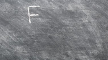 Siyah karatahtadaki tebeşirsiz kablosuz internet. 4K video