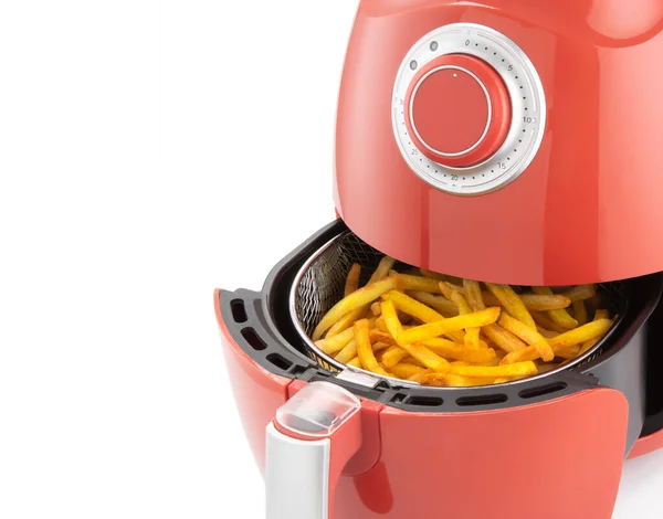 Red Electric Convection French Fries Isolated — Stock Photo, Image