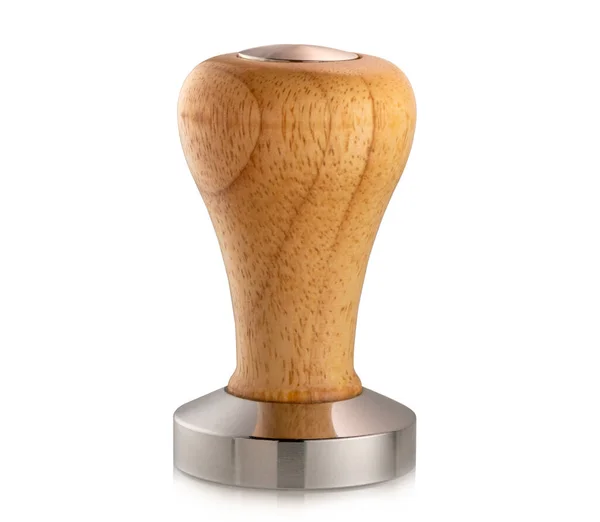 Espresso Tamper Isolerad Vit Bakgrund — Stockfoto