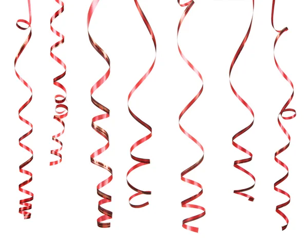 Serpentina decorativa vermelha — Fotografia de Stock