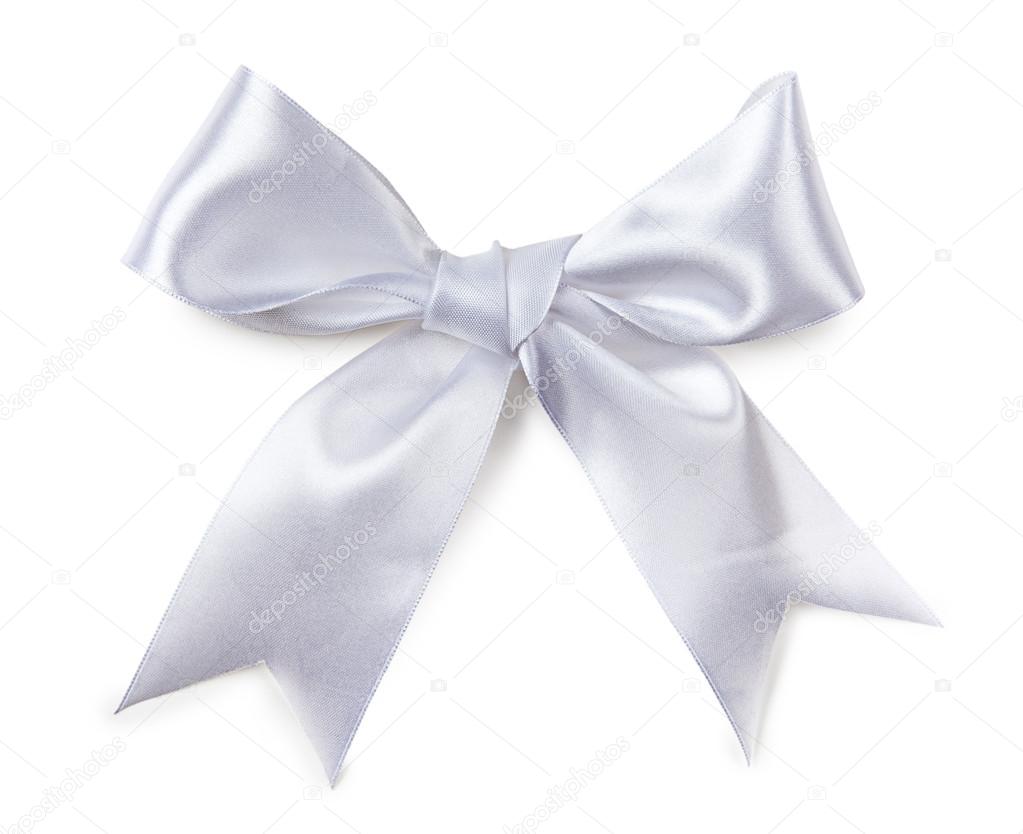 Decorative white bow