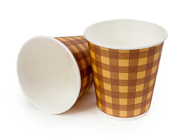 Papier koffie cups — Stockfoto