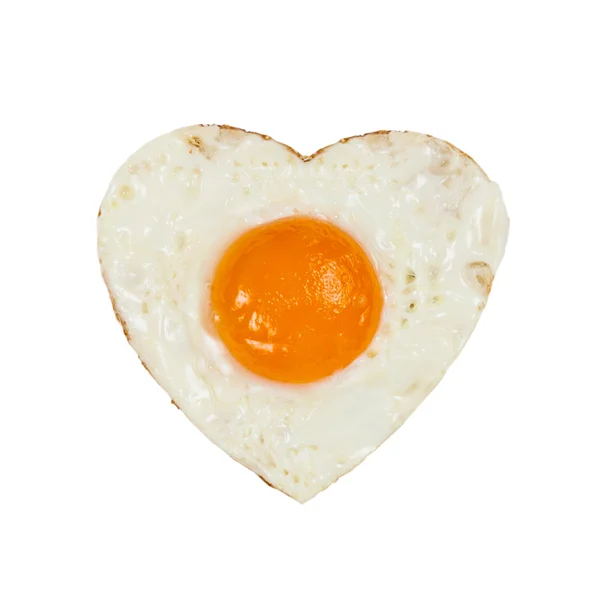 Смажені яйце серця — стокове фото