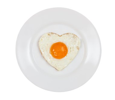 plaka üzerinde sahanda yumurta