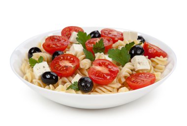 Makarna salatası plaka