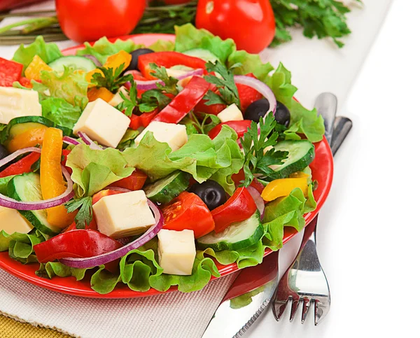 Frischer Gemüsesalat — Stockfoto