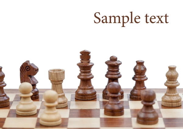 Chess isolated on white — Stock Photo, Image
