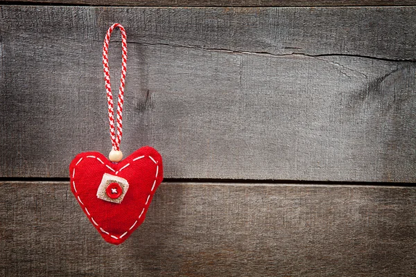 Heart on old boards — Stock Photo, Image