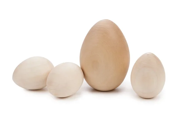 Wooden eggs for decoupage — Stock Photo, Image