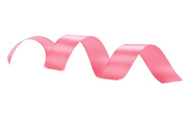 Pembe kurdele izole
