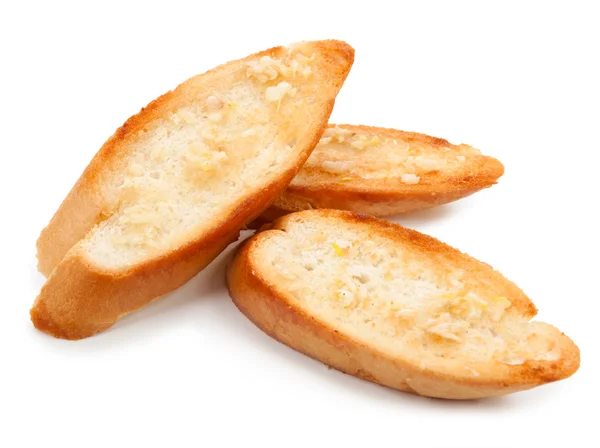 Toasts mit Butter und Knoblauch — Stockfoto