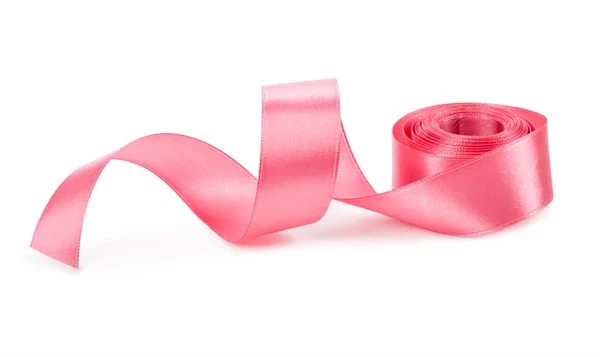 Pink ribbon isolated — Stock Photo, Image