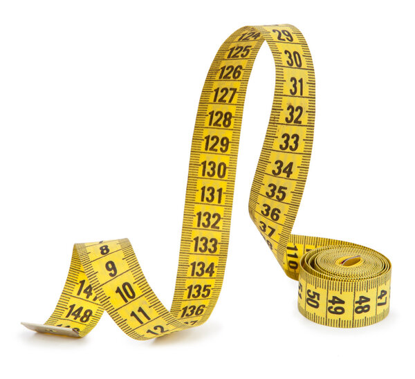 measuring tape isolated on white background