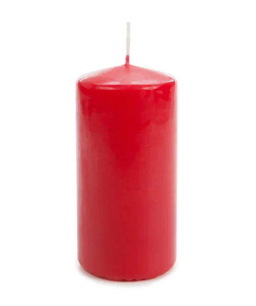Červená vosková svíčka — Stock fotografie