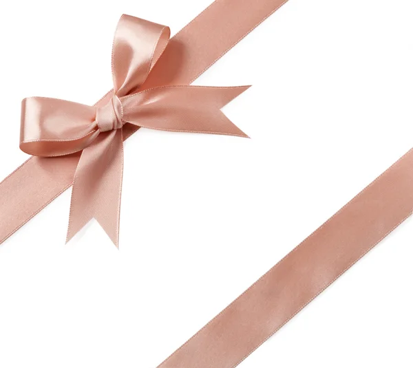 Brown gift bow — Stock Photo, Image