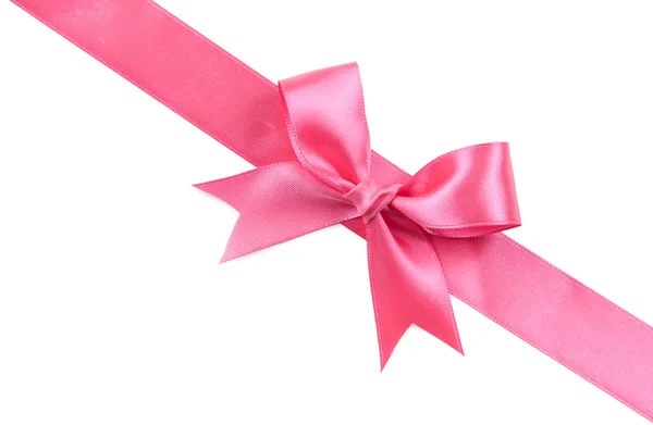 Roze geschenk boog — Stockfoto