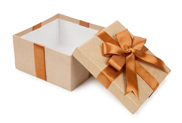 Open gift box-pakket — Stockfoto