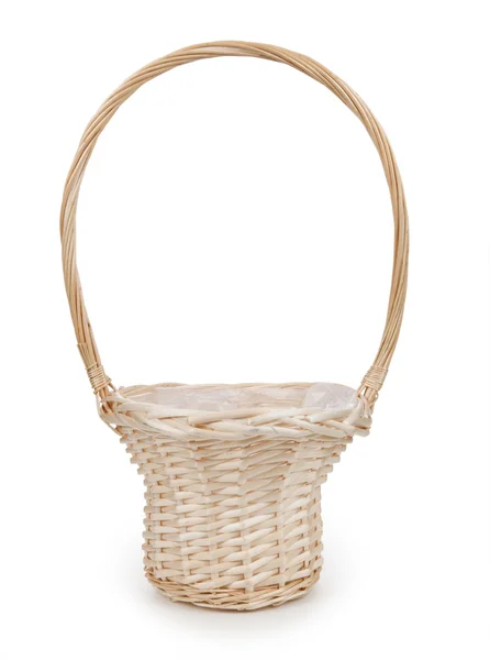 Basket isolated on white — Stock Photo, Image