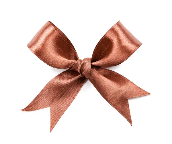 Brown gift bow — Stock Photo, Image