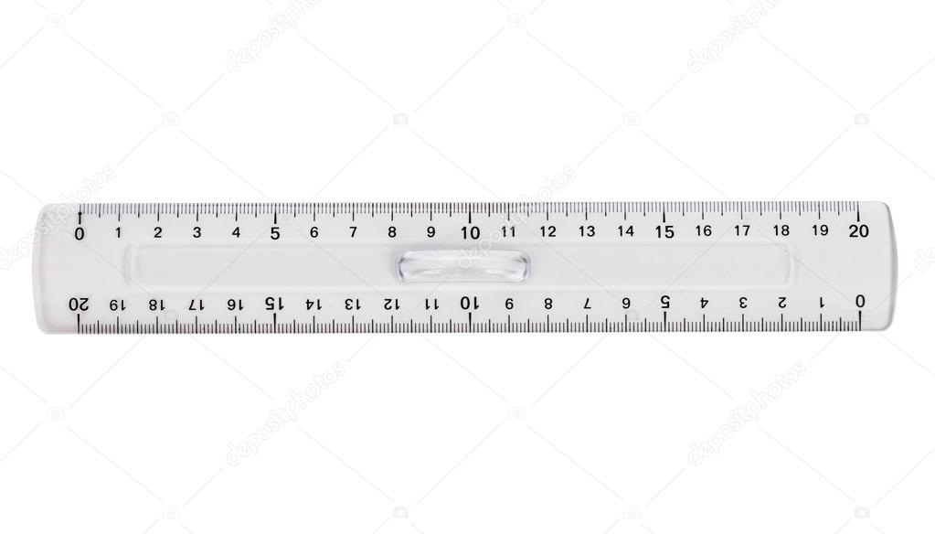 Ruler isolated on a white