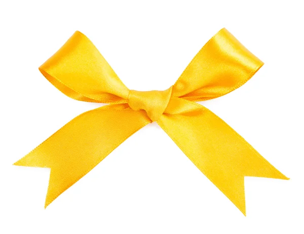 Yellow gift bow — Stock Photo, Image