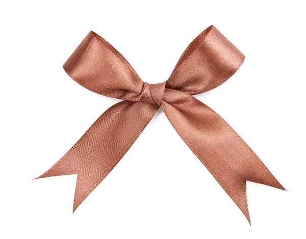 Brown gift bow — Stock Photo, Image