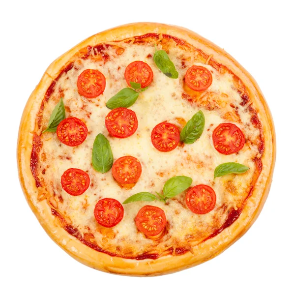 İzole lezzetli pizza — Stok fotoğraf