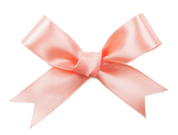白い背景上に分離されてピンクの弓 — ストック写真