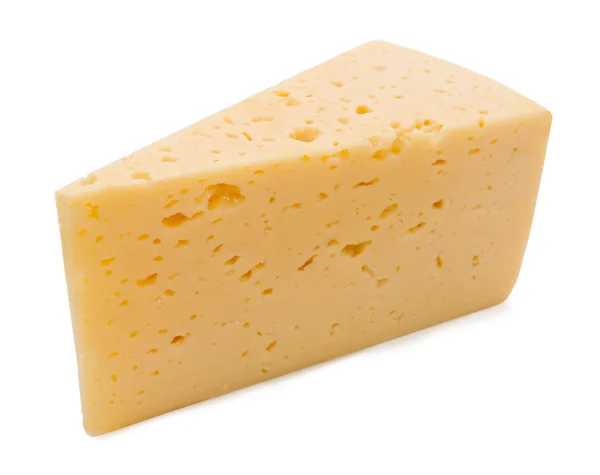 Τυρί απομονωμένο σε λευκό φόντο — Φωτογραφία Αρχείου
