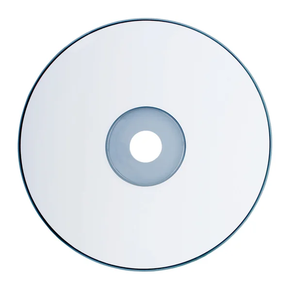 在白色背景下隔离的DVD盘 — 图库照片