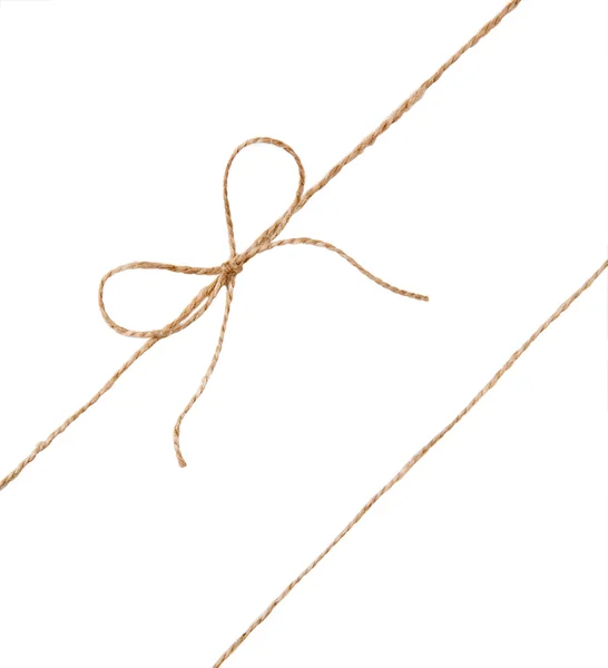 String e arco isolado no fundo branco — Fotografia de Stock