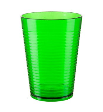 plastik bardak beyaz bir arka plan üzerinde izole