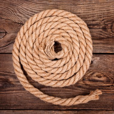 rope on the old board