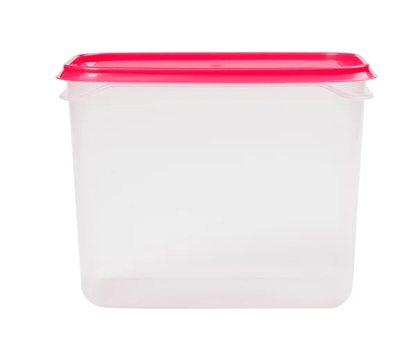 Plastic box isolated on a white background — Stock Photo, Image