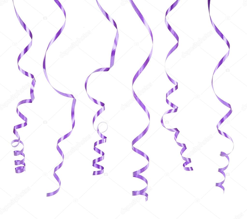 Design element. Serpentine purple on a white background