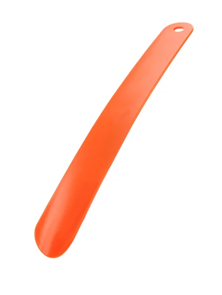 Plastic shoehorn isolated on white background — Stock Photo, Image