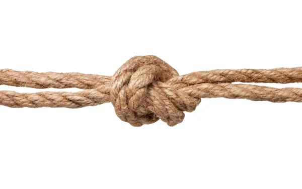 Rope knot isolated on a white background — Stock Photo, Image