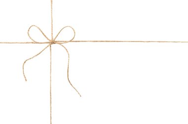 Halat ve beyaz arka plan üzerinde izole yay