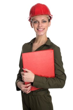 Genç craftswoman studio izole