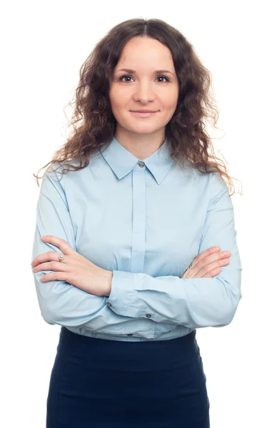 Sonriente joven mujer de negocios — Foto de Stock