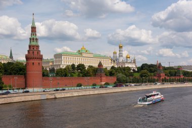 Moskova, Rusya - 24 Haziran 2016: Grand Kremlin Sarayı ve Kre