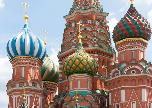 Moskva, Rusko - 24 červen 2016: Katedrála Vasilije Blaženého na červené Squ — Stock fotografie